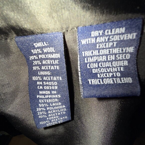 Jones New York Signature Petite 4P Tweed Blazer Womens Jacket - Picture 5 of 5